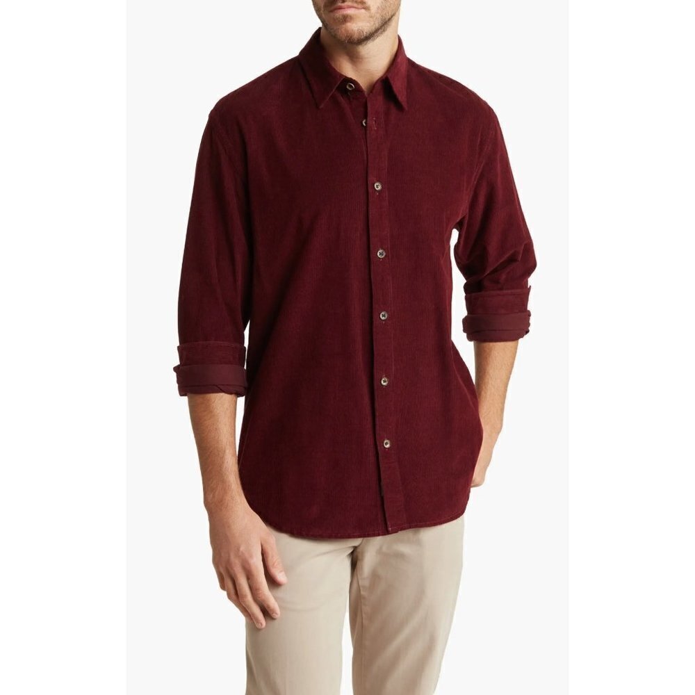 Coastaoro Long Sleve Corduroy button up Shirt  size XXL